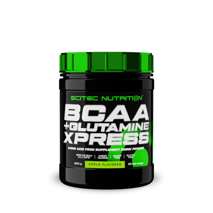bcaa+glutamine_apple BCAA+Glutamine Xpress, 300 g - Image 1